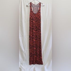 Orange and blue sundress